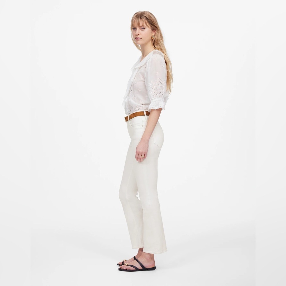 NWOT Madewell Kick Out Jeans Pure White Size 23